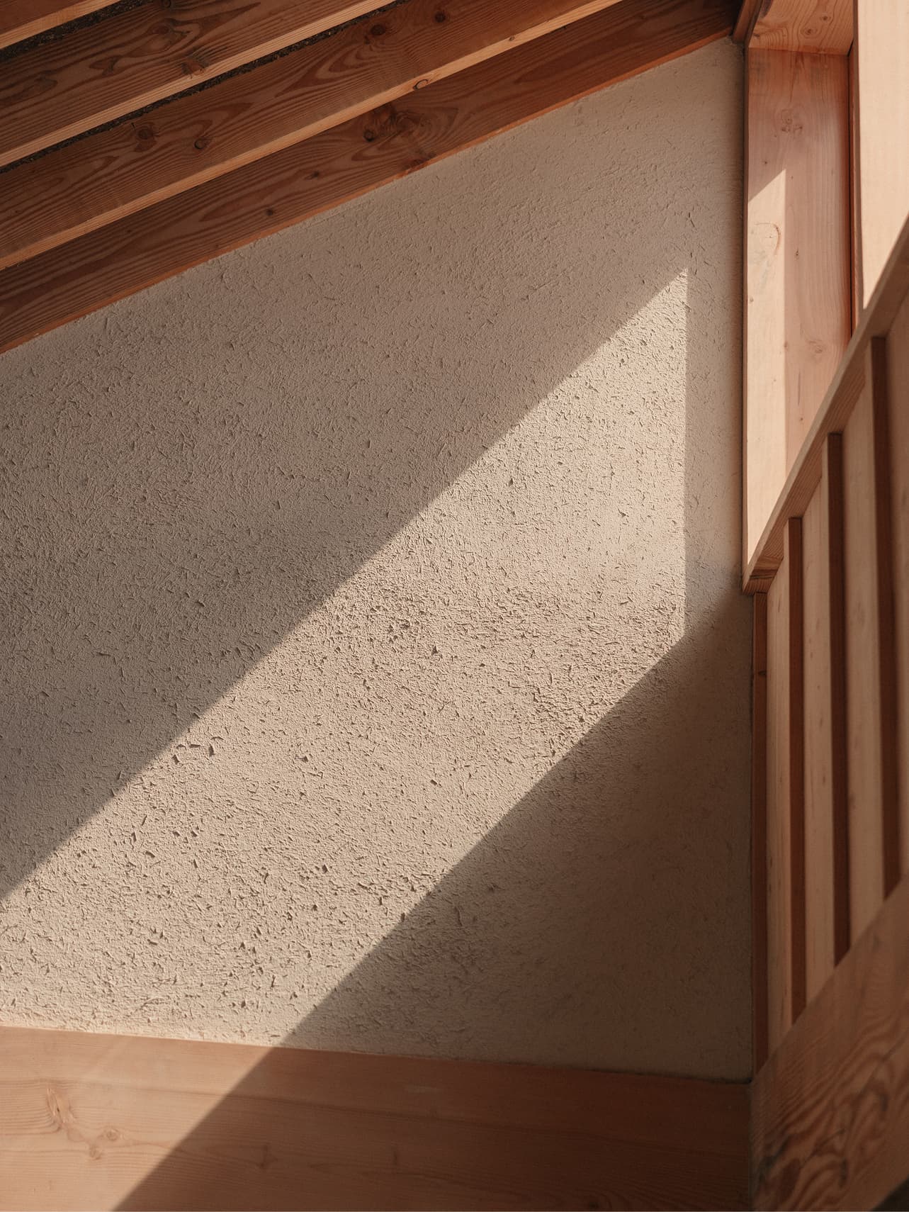 Soft daylight falling through the guesthouse windows